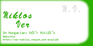 miklos ver business card